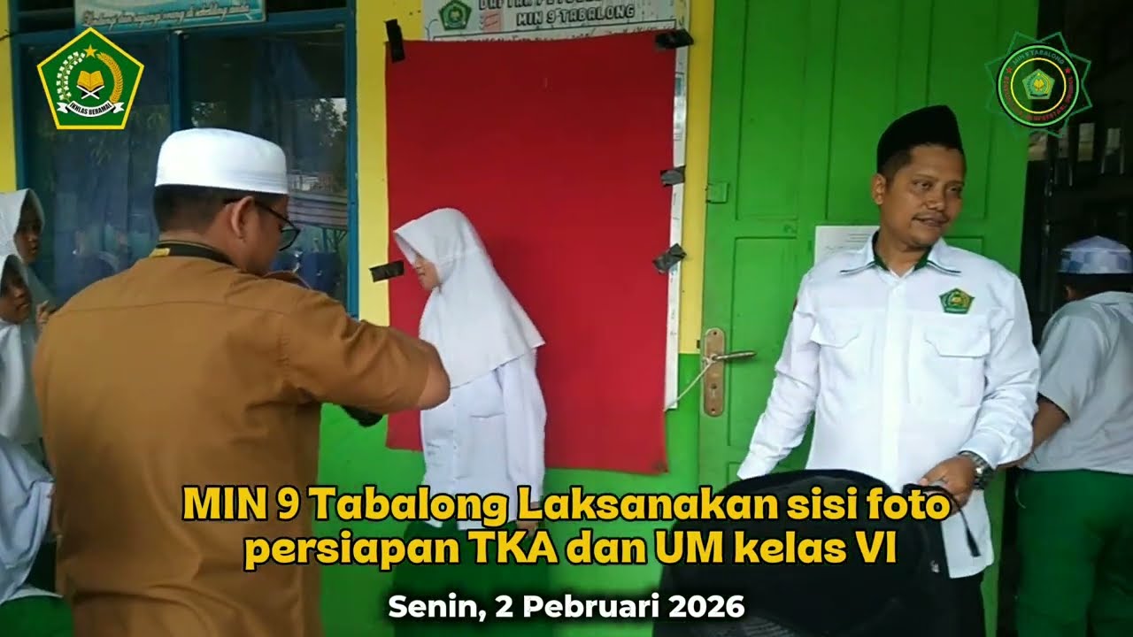 MIN 9 Tabalong Laksanakan sesi foto persiapan TKA dan UM Kelas VI Tp. 2025/2026