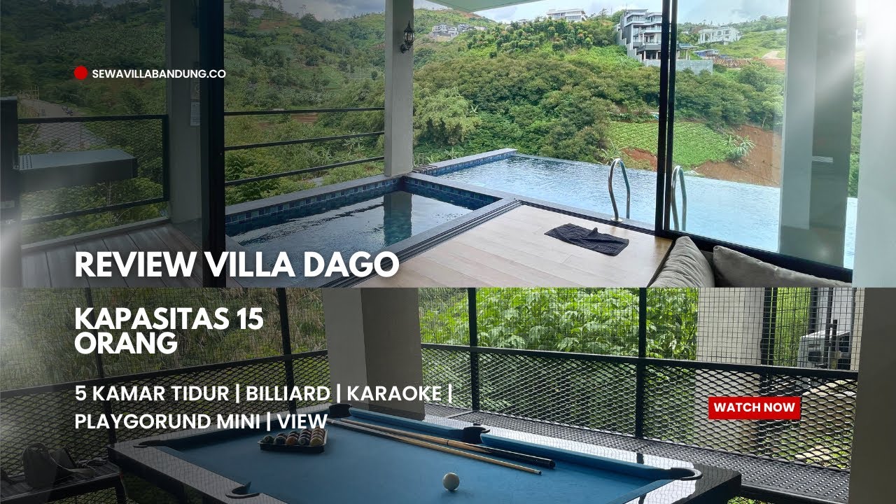 Review Villa 5 Kamar di Dago, Pastinya infiniy Pool, Warm Pool & Kapasitas 15 orang‼️#villadago 