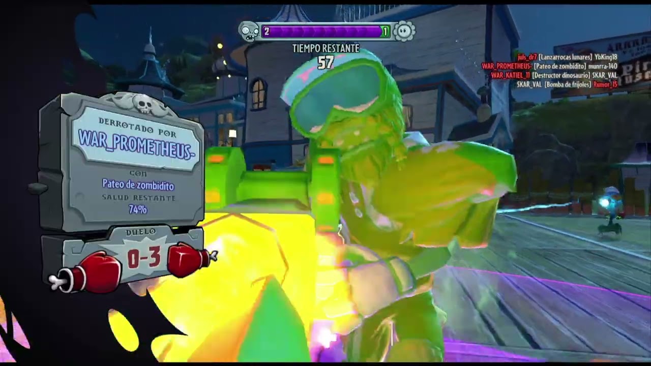 Plants vs Zombies GW Jardines y Cementerios, Lanza bayas, 10 Derrotados