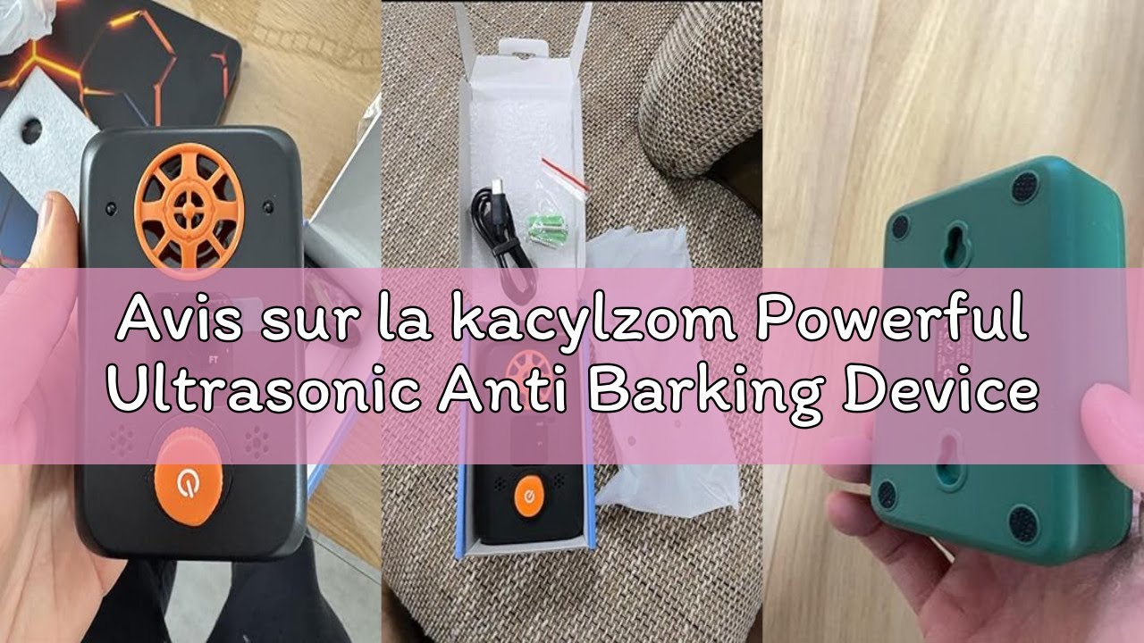 Avis sur la kacylzom Powerful Ultrasonic Anti Barking Device for Dogs with 5 Adjustable Frequencies,