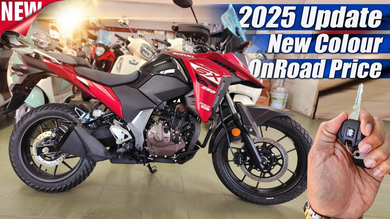 2025 Suzuki V Strom 250 Red Colour, On Road Price, Mileage, Exhaust Sound, Colours