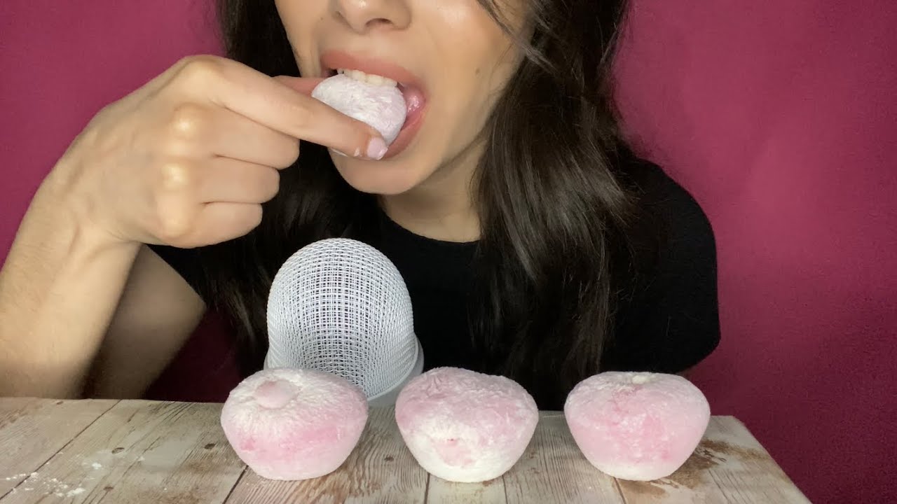 Asmr strawberry mochi ice cream mukbang🍓( no talking)| Eating sounds