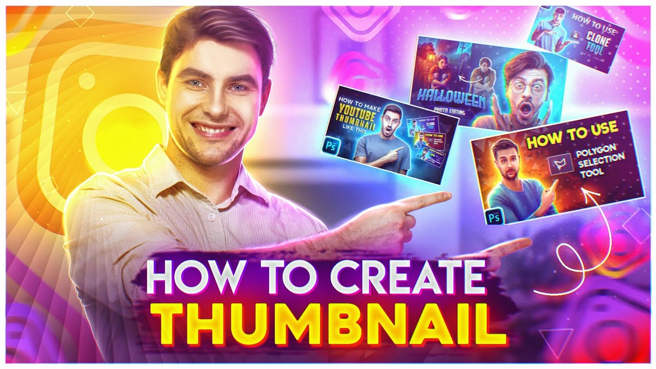 How To Make HD Glow YouTube Thumbnail in Ps Touch Mobile 🔥✅ Quick And Easy Tutorial For Beginners 🥰
