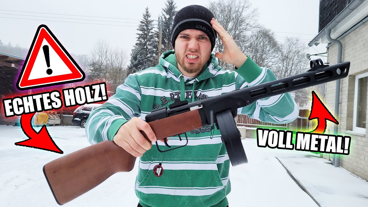 PPSH 41 Airsoft aus ECHT HOLZ und VOLL METAL entpuppt sich als Katastrophe...