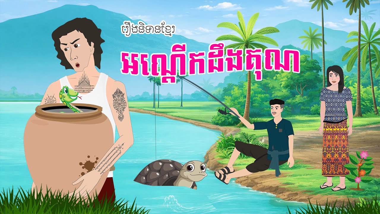 តុក្កតាខ្មែរ | រឿង អណ្ដើកដឹងគុណ - Story In Khmer By Tola Film #រឿងនិទានខ្មែរ