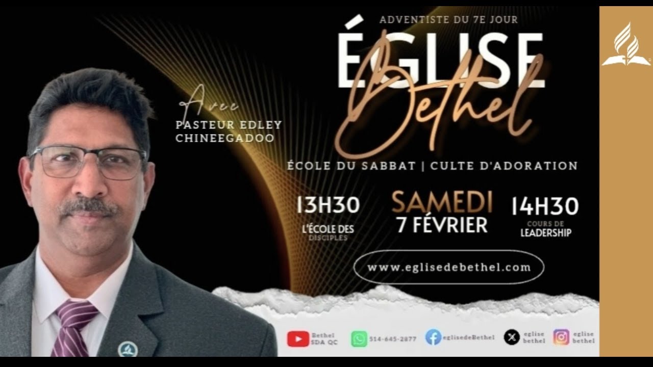 Sabbat 7 février 2026 | Église Adventiste du 7e jour Béthel