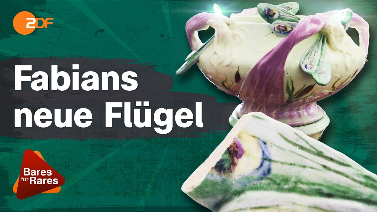 Gebrochene Flügel: Fabian restauriert Blumentopf aus dem Jugendstil |  Bares für Rares