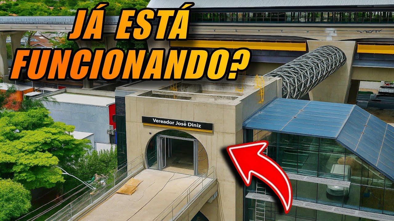 😱 IMPRESSIONANTE! Você NÃO VAI ACREDITAR COMO FICOU A ESTAÇÃO VEREADOR JOSÉ DINIZ!   🚇🔥