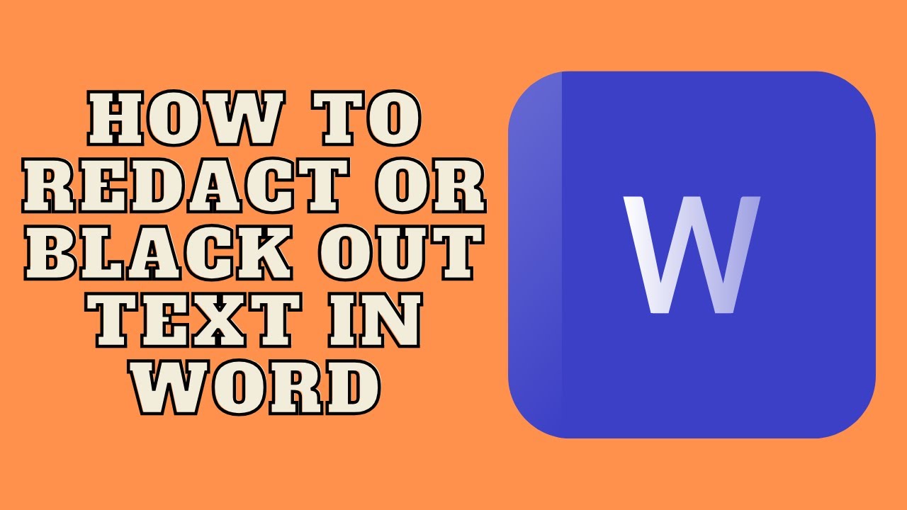 Redact & Black Out Text in Word – Step-by-Step Tutorial