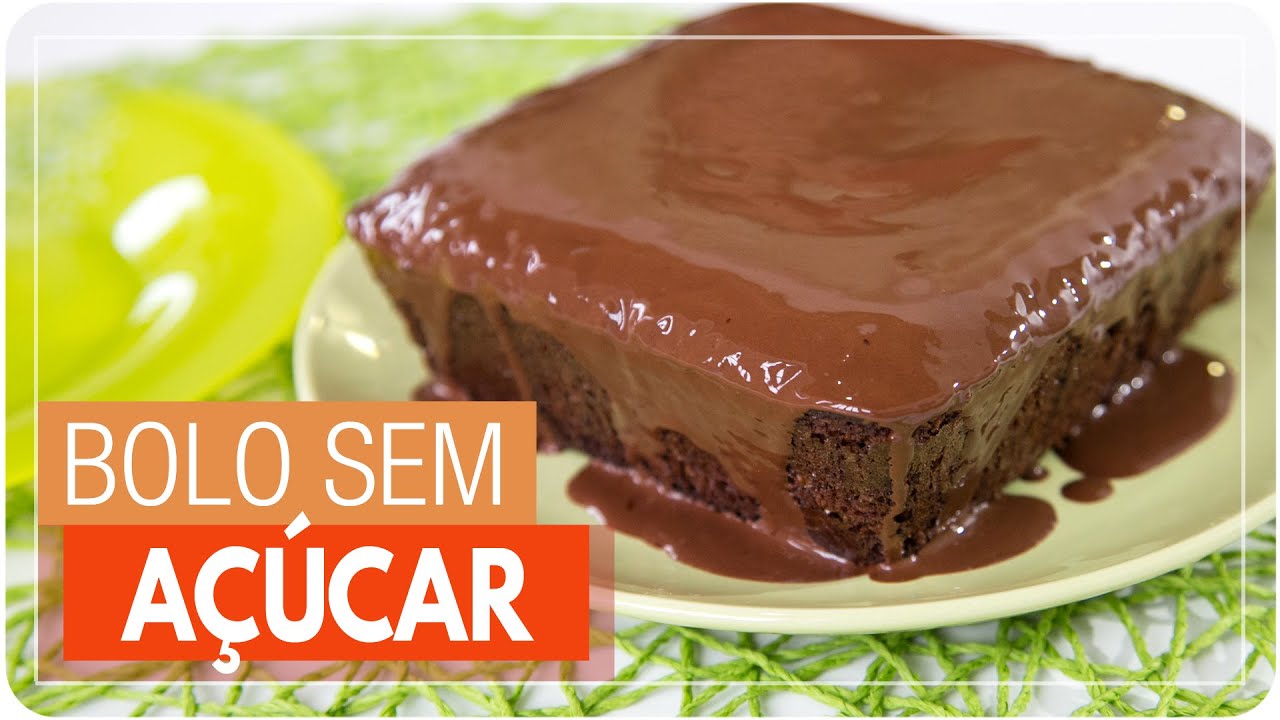 BOLO DE CHOCOLATE SEM AÇÚCAR E SEM FARINHA