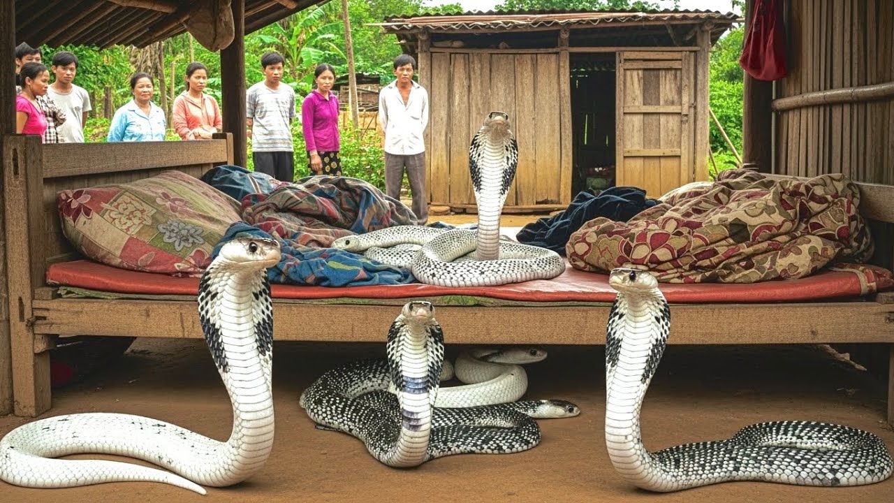 Cuộc gọi khẩn cấp: rắn hổ mang bò vào giường nhà anh nông dân tiềm ẩn bí mật động trời..