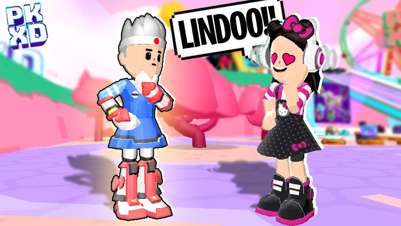 😜 ENCONTREI uma INTERESSEIRA de ARMADURA da HELLO KITTY no PK XD