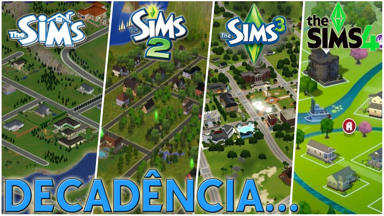 A DECADÊNCIA DOS MUNDOS NA FRANQUIA THE SIMS...