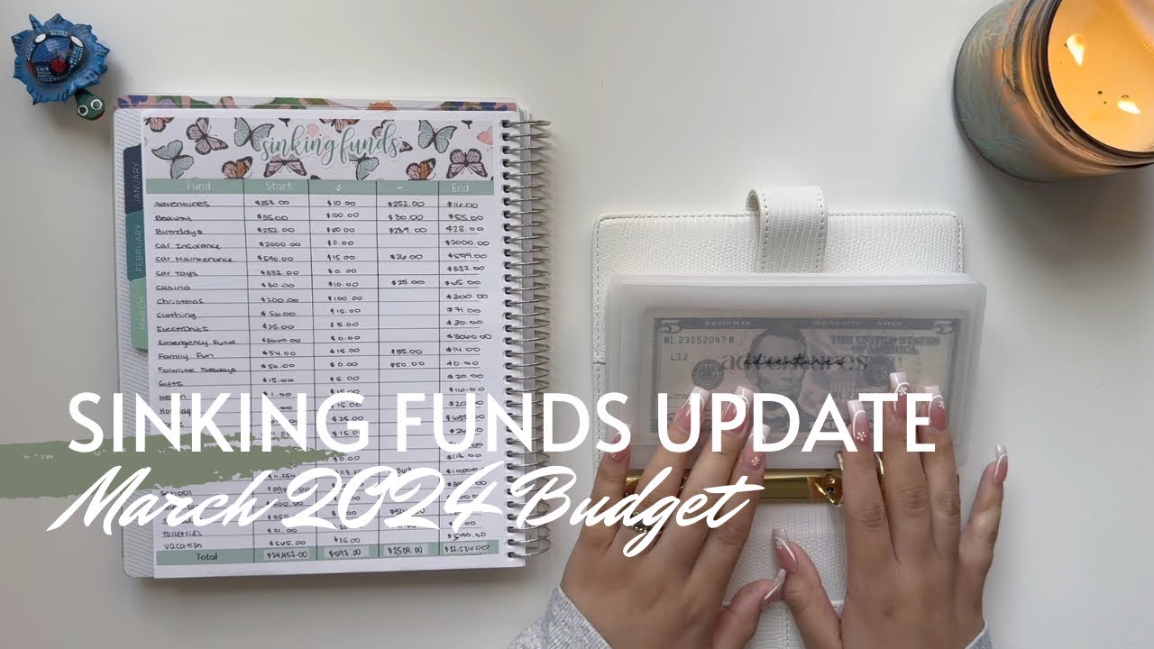 March 2024 Sinking Funds Update| Sinking Funds Counting | March 2024 Budget | Maria's Budgeting
