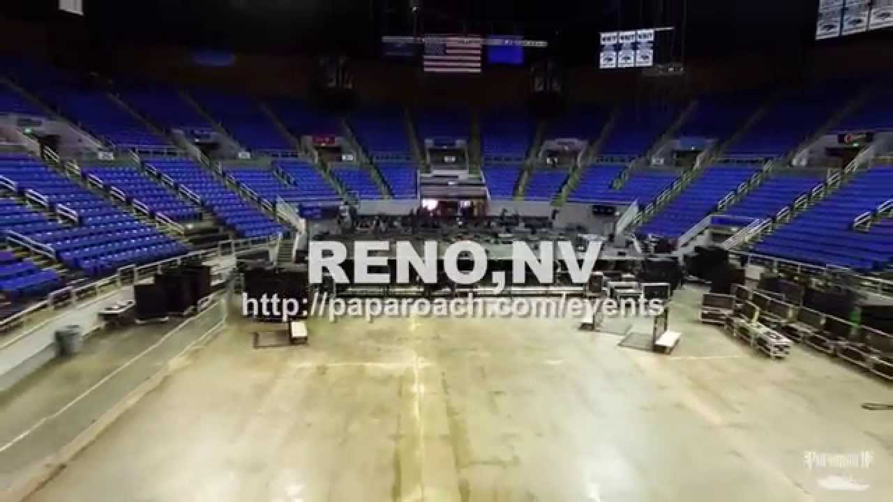 Papa Roach drone footage from inside Lawlor Events Center in Reno Nevada