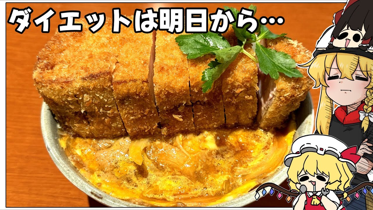 【ゆっくり料理】1922キロカロリーの化け物かつ丼っ！！