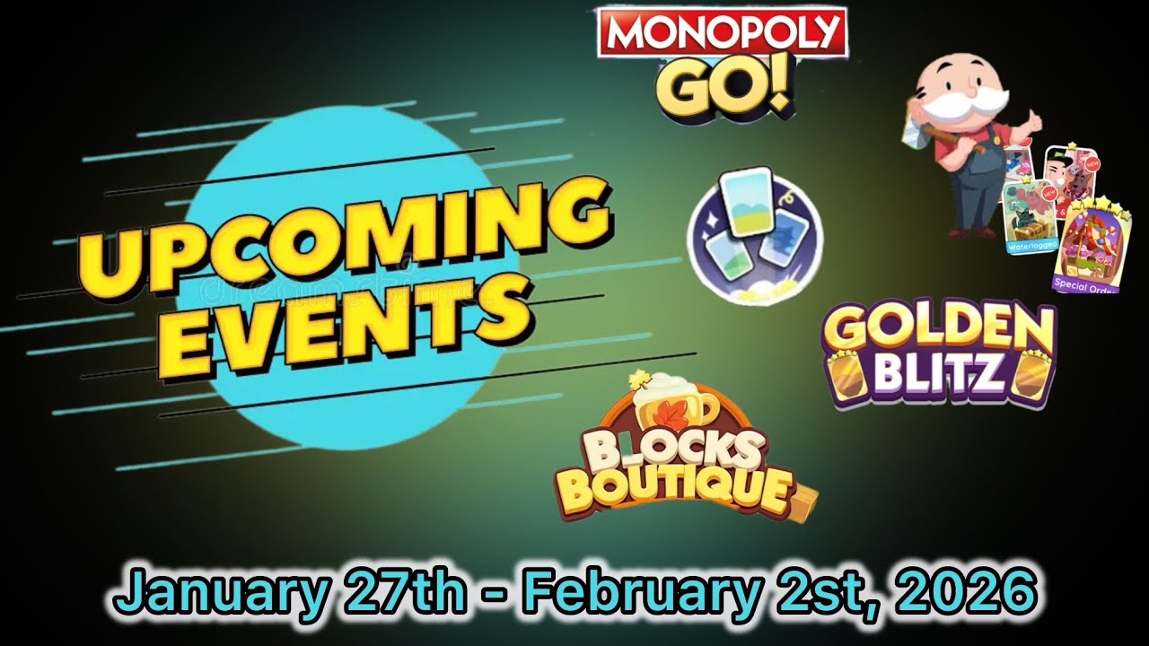 Предстоящие события с 27 января по 1 февраля 2026 года #monopolygo #upcomingevents