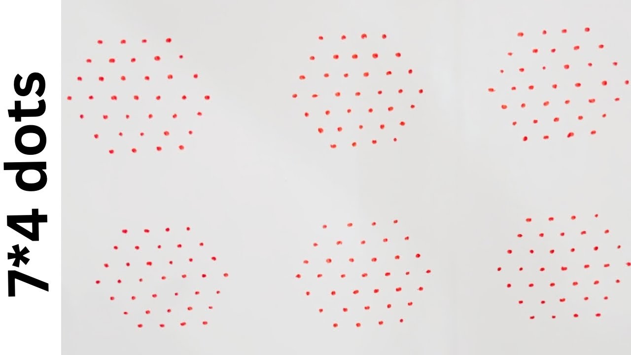 Simple 7*4 dots latest muggulu for daily use|Easy muggulu for beginners #muggulu #kolam #rangoli
