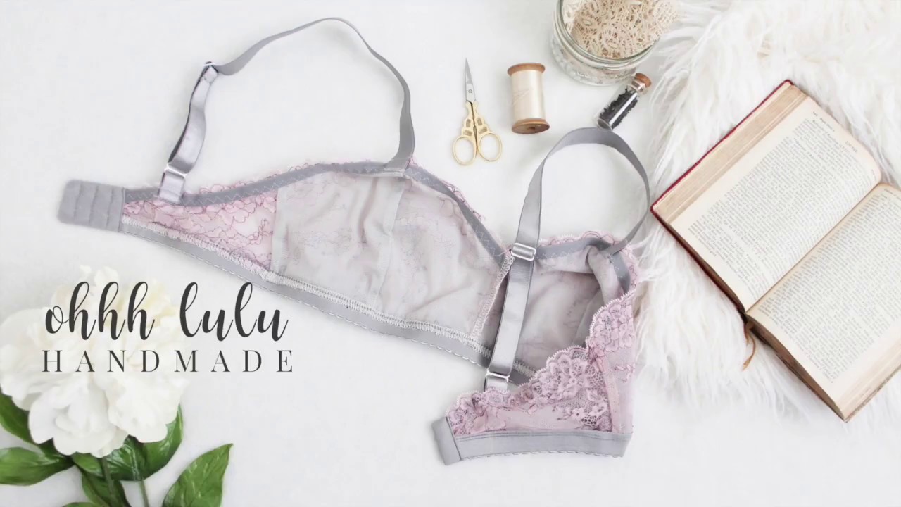 Sewing the Upper Elastic on a Lace Jasmine Bra