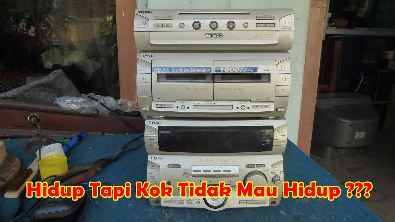 Servis Tape Sony Mini HiFi MHC-V7700AV Rusak Stanby Tidak Mau Hidup