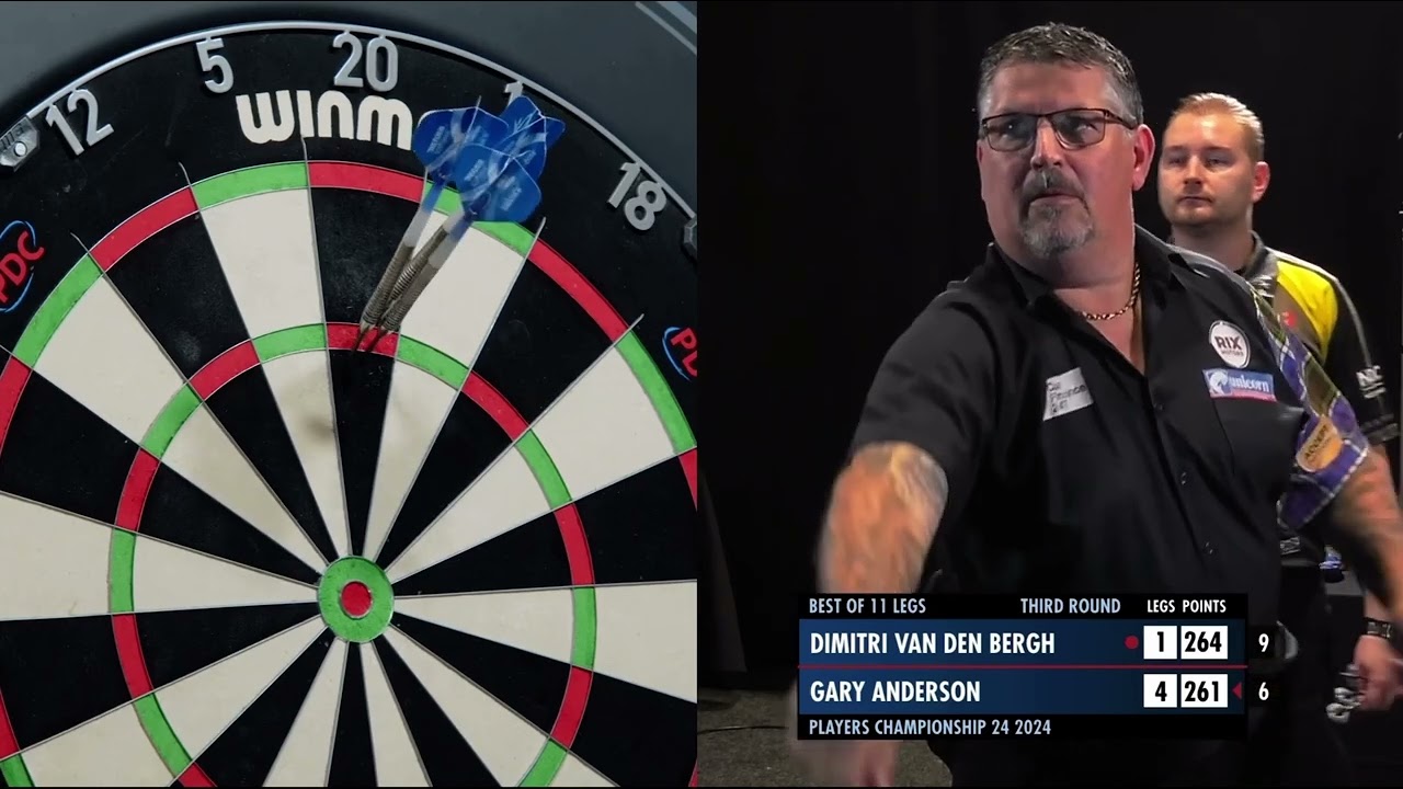 111 Average! Gary Anderson vs Dimitri Van Den Bergh | Players Championship 24 2024 🎯