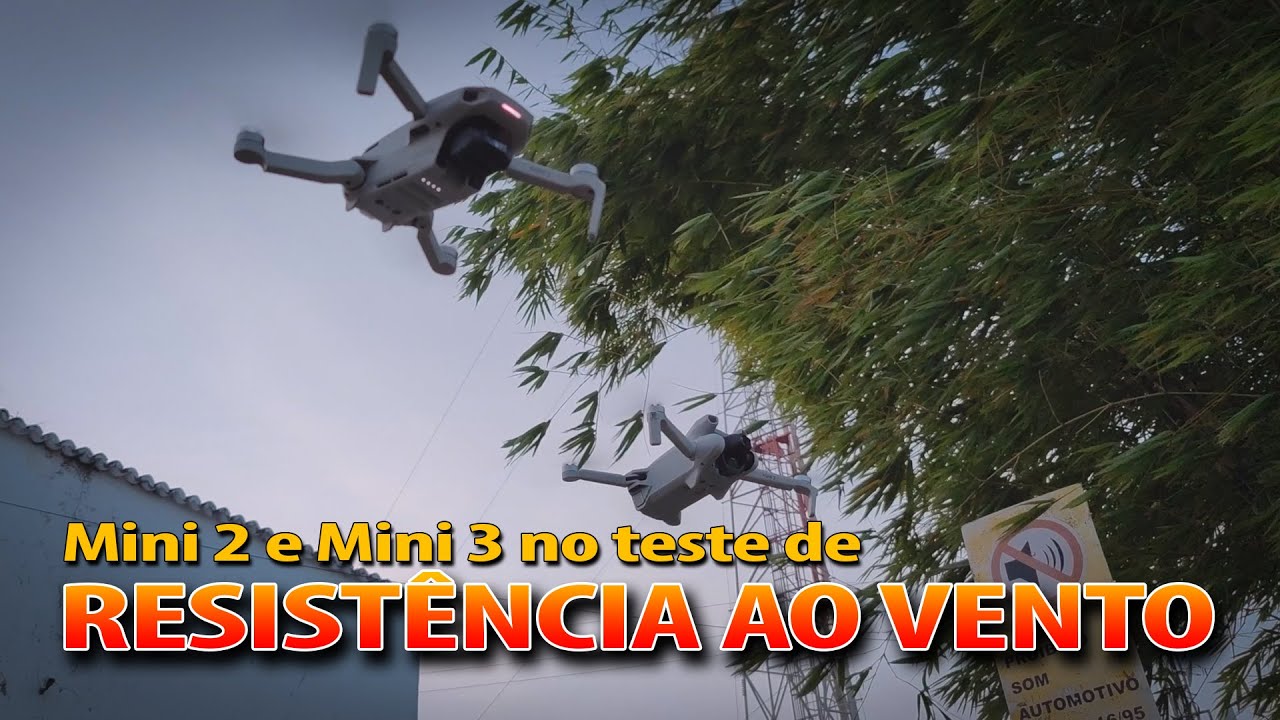 Testando o Mini 2 e Mini 3 no vento extremamente forte
