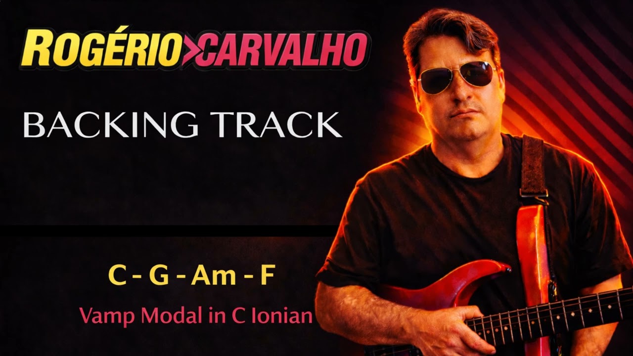 C - G - Am - F | Ionian Modal Backing Track for Guitar Improvisation