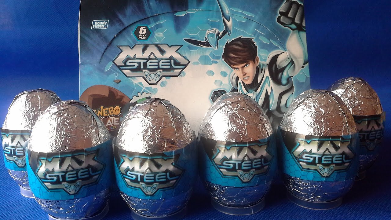 HUEVOS SORPRESA DE MAX STEEL EN ESPAÑOL. SURPRISE EGGS