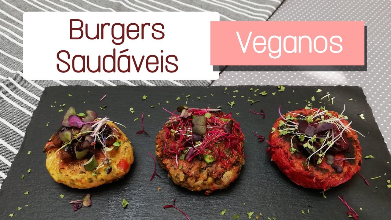 BURGERS VEGANOS TREMOÇO | VEGETARIANOS, LENTILHAS, GRÃO DE BICO