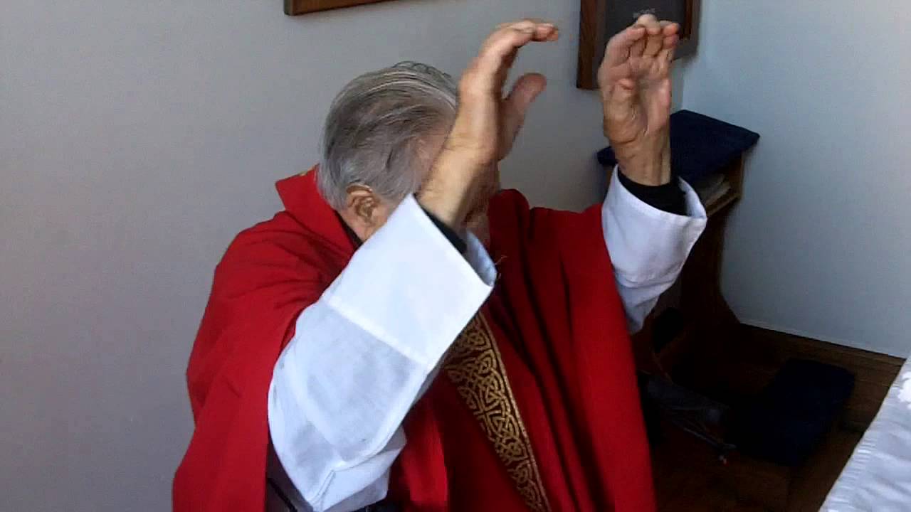 Fr. Rookey Blesses Us at His Basilica Office Mass on 2-6-14