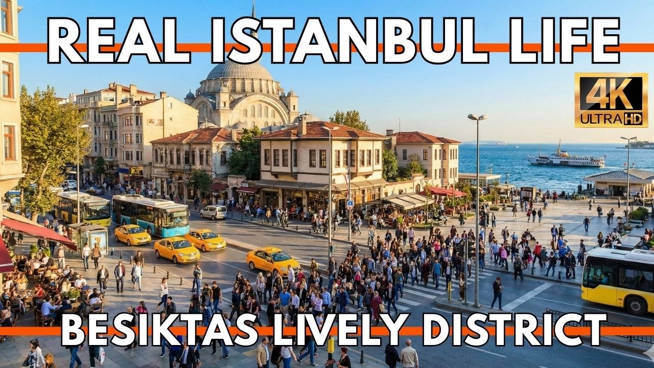 ISTANBUL TURKEY 2026 4K WALKING TOUR | Beşiktaş City Life, Crowds & Seaside Energy