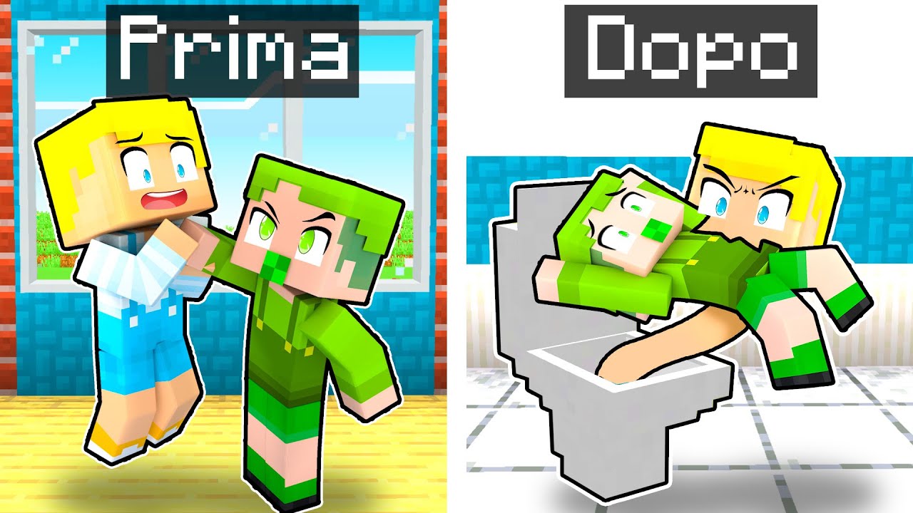 Il BAMBINO BULLIZZATO Che Scoprì Di Essere SKIBIDI TOILET Su Minecraft!