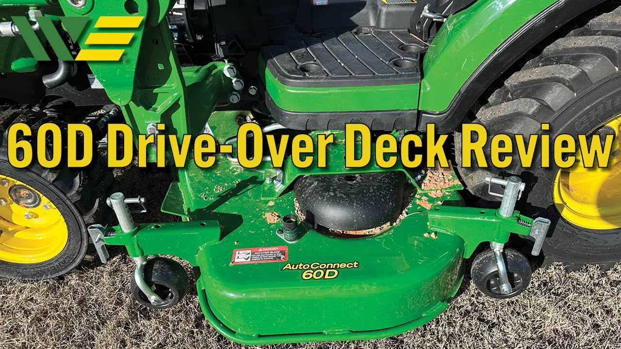 John Deere 60D AutoConnect Drive Over Deck Review