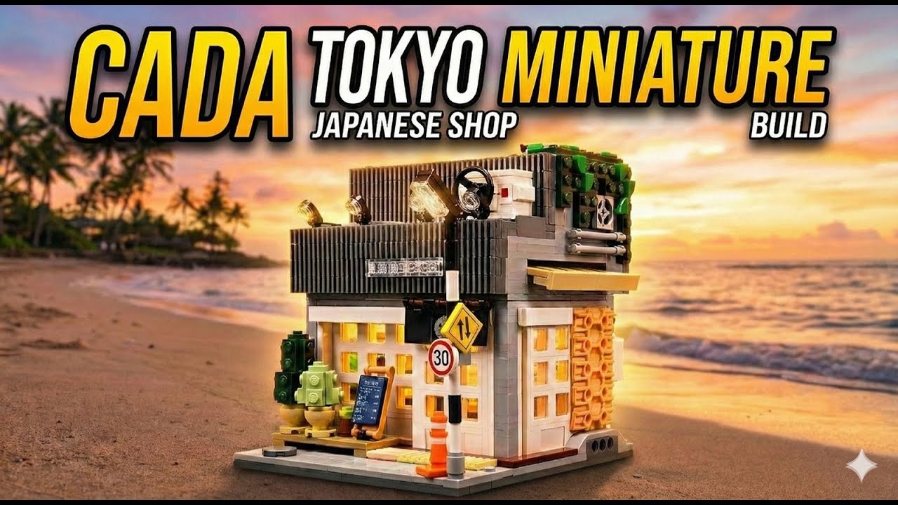 Building a Japanese Cafe ☕️ CADA Bricks Speed Build