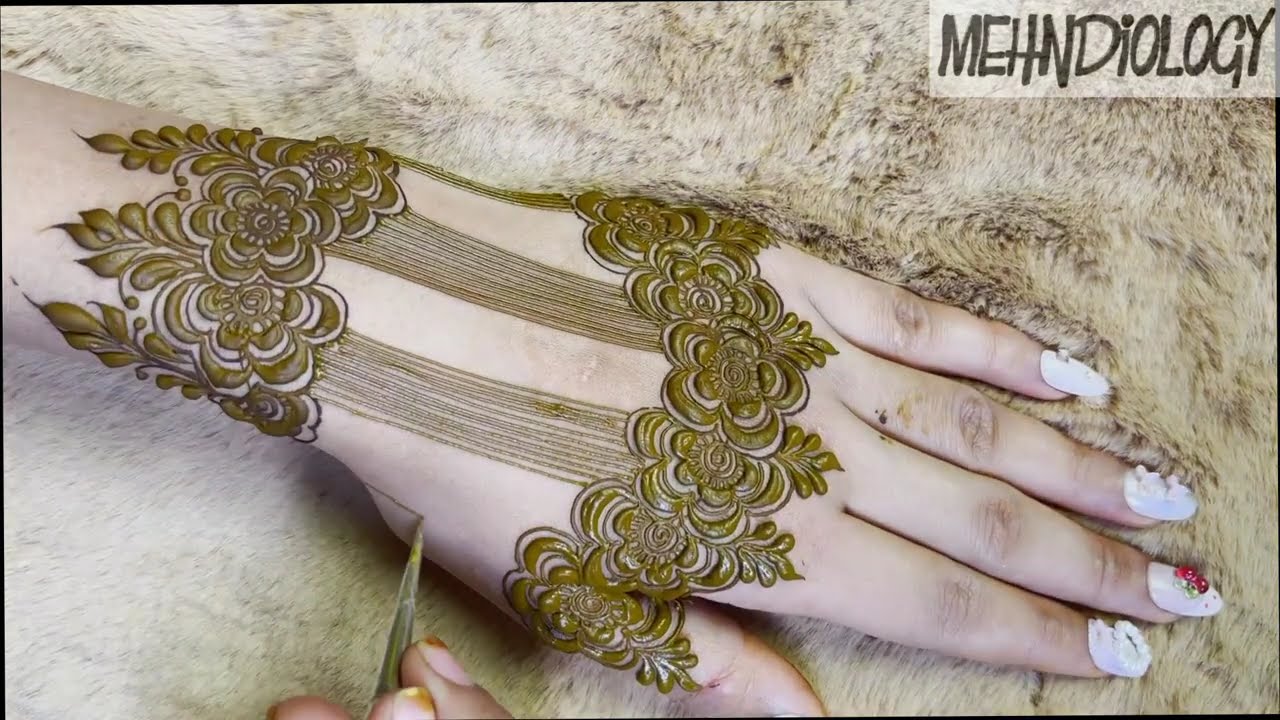 Elegant Floral Back Hand Mehndi Design Tutorial I Mehndi Design Step by Step | Eid Mehndi 2026