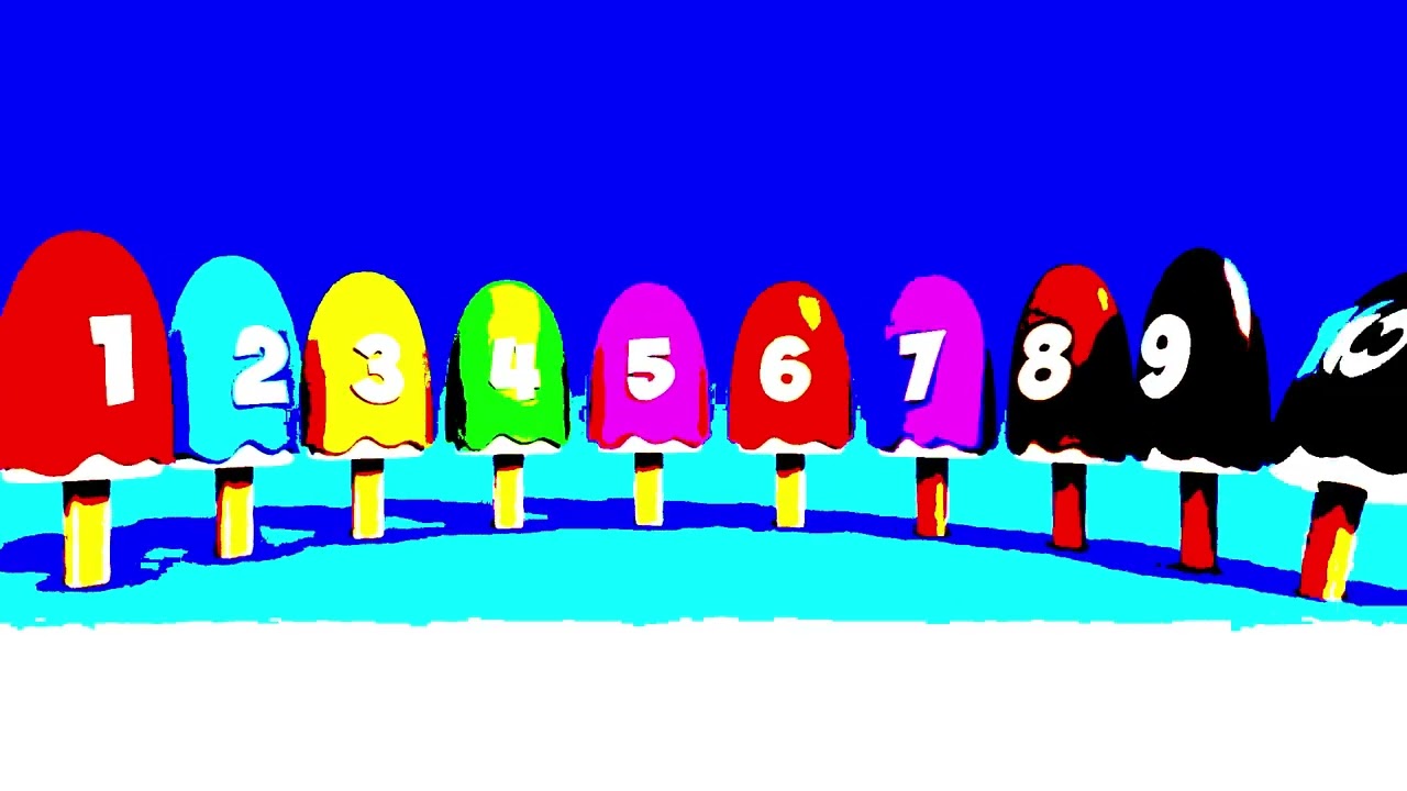 Learn Numbers with Number Ice Cream Popsicles Sponsored By Gammavision Csupo Effects