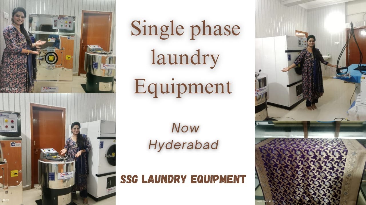Top Laundry Equipment Manufacturer in India | SSG Commercial Washing Machines single phase