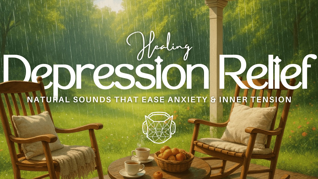 Depression Relief 🌧️ Gentle Summer Rain & Distant Thunder for Calm and Emotional Relief (No Ads)