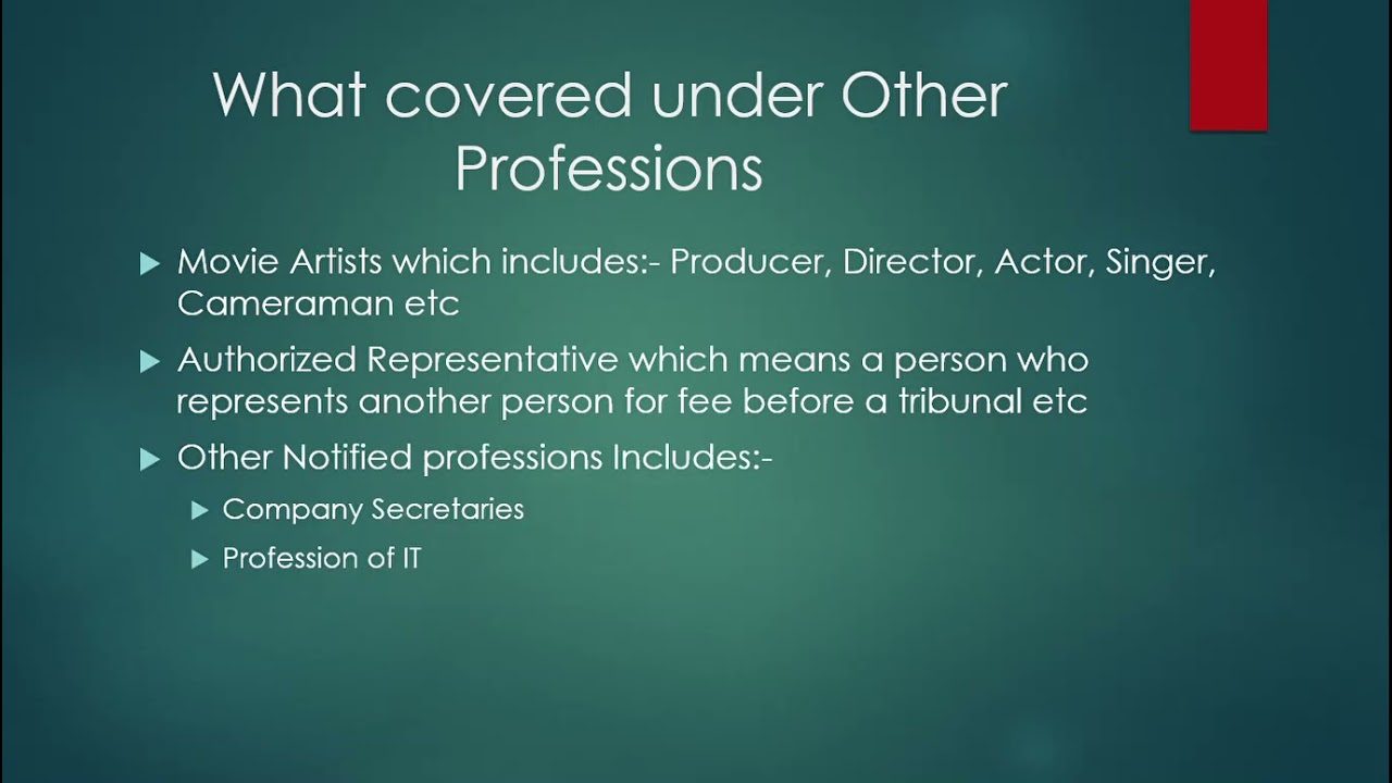 Presumptive Taxation for Professionals i.e. Section 44ADA (In less than 4 minutes)