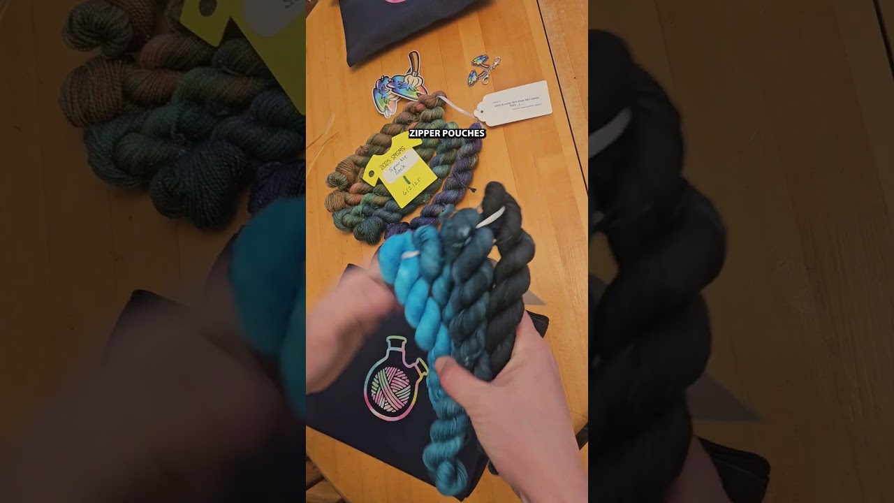 Packing up miniskeins for the 2025 Spring Mini Skein Mini Series.