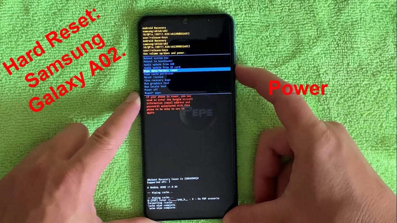 Hard Reset Samsung Galaxy A02 / Restauración de Fábrica a Samsung Galaxy A02... ¡¡Bien explicadooo!!