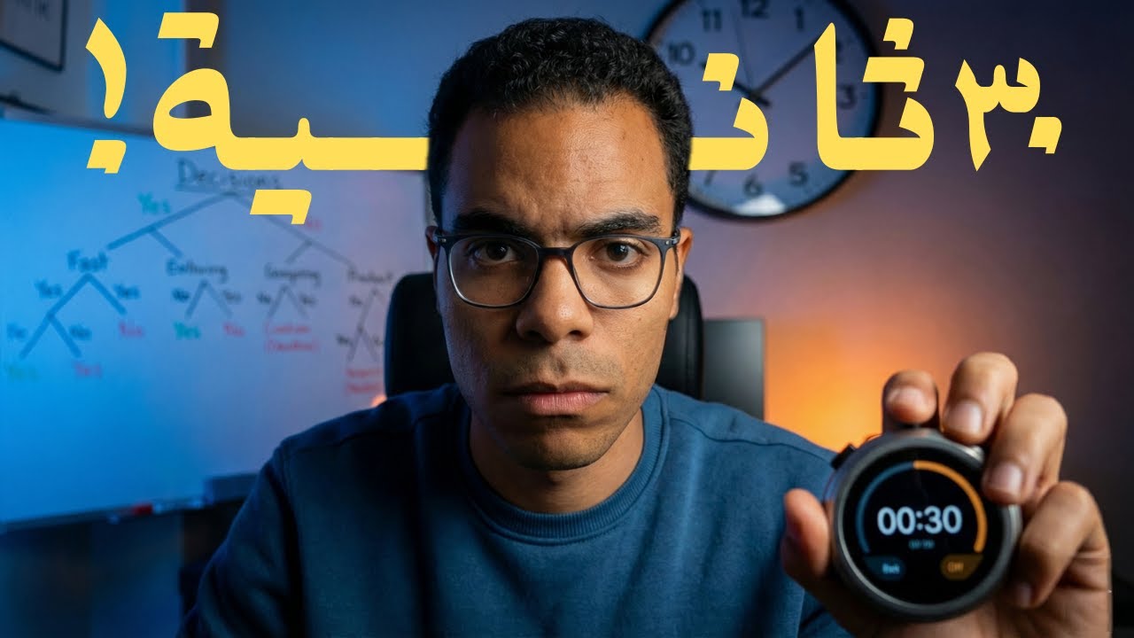 إزاي تاخد قرار في 30 ثانية؟ (قصة حقيقية تحت الضغط)