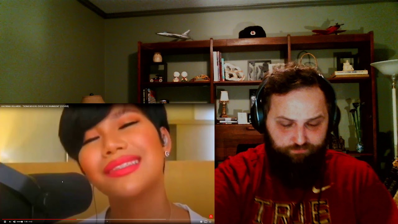 The Bushy Beard REACTS to Somewhere Over The Rainbow by Katrina Velarde!