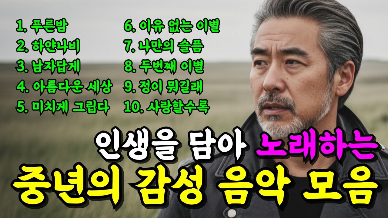 중년 감성 트로트 메들리 I 인생을 담은 위로의 노래 모음 베스트 추천