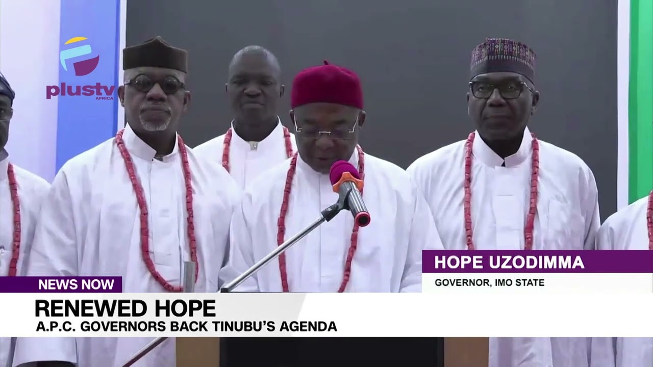 Renewed Hope, APC Governors Back Tinubu’s Agenda