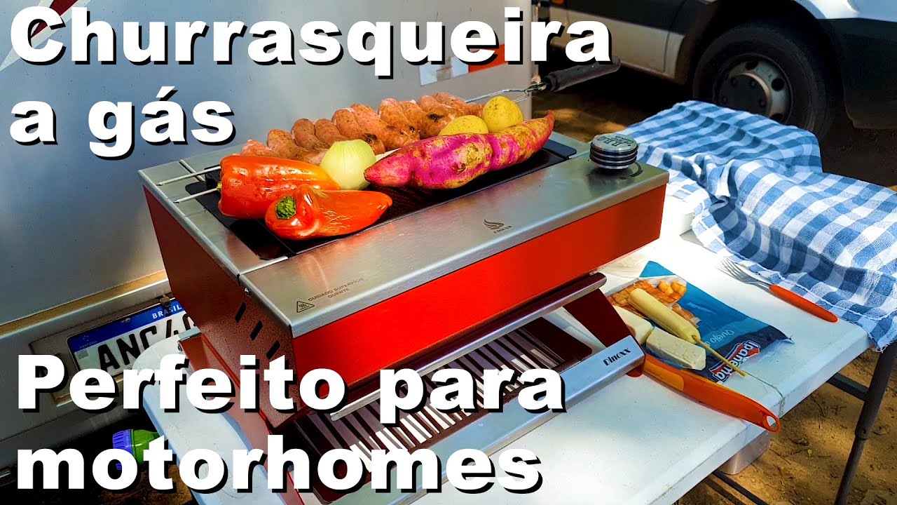 Churrasqueira nova e a g&aacute;s no Motorhome - Dinoxx DXX200