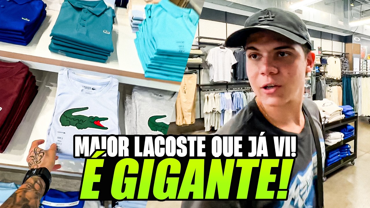 VISITEI A MAIOR LOJA DA LACOSTE EM ORLANDO!