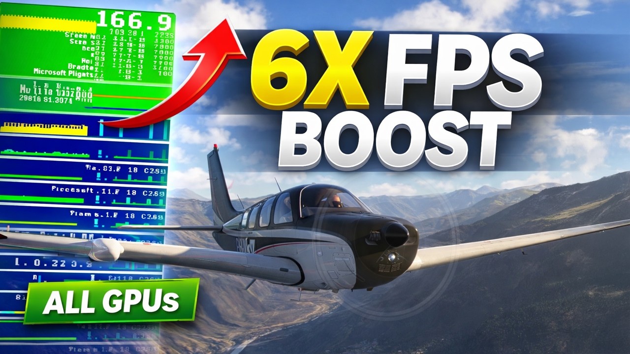 Double or EVEN 6X Your FPS in MSFS 2024 (Works on ANY GPU!) - NON-VR