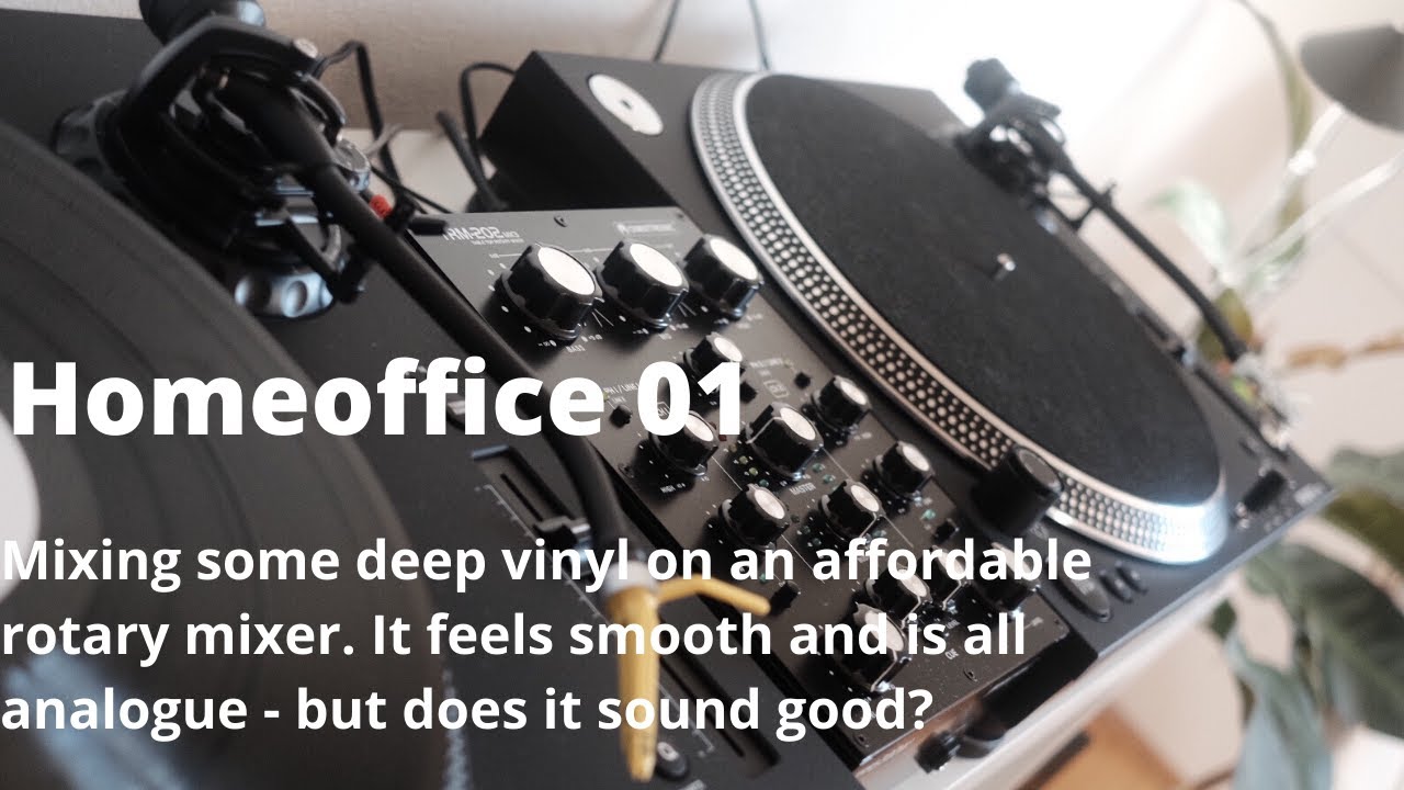 Mixing Deep House and Dub Techno Vinyl on Omnitronic TRM 202 MK3 Rotary Mixer