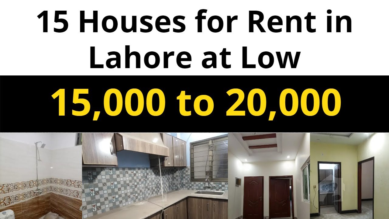 15 Houses for Rent in Lahore - House for Rent in Lahore